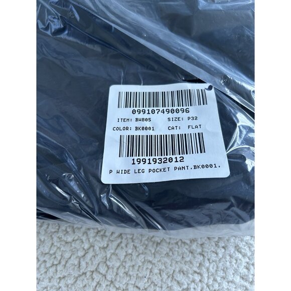 J.Crew Factory $118.00 Wide Leg Patch Pocket Pants Black Size 32P - Picture 12 of 12